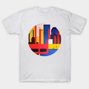 Abstract colorful geometric shapes, native colors of the 60s T-Shirt